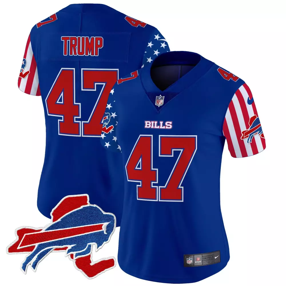 donald trump royal womens buffalo bills american style vapor limited jersey all stitched