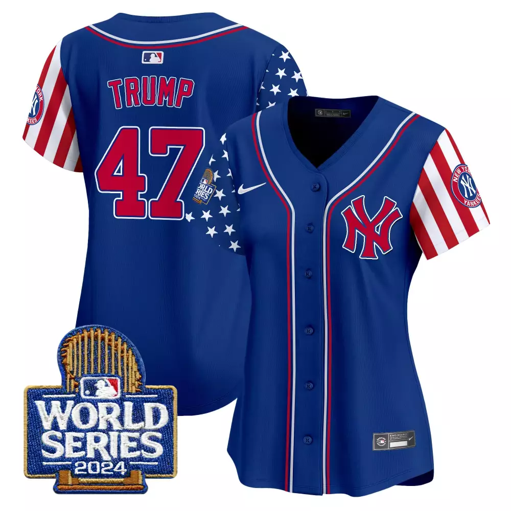 Donald Trump Yankees 2024 World Series Vapor Premier Jersey | Royal Stitched Limited Edition for Women | Fan Gear for All