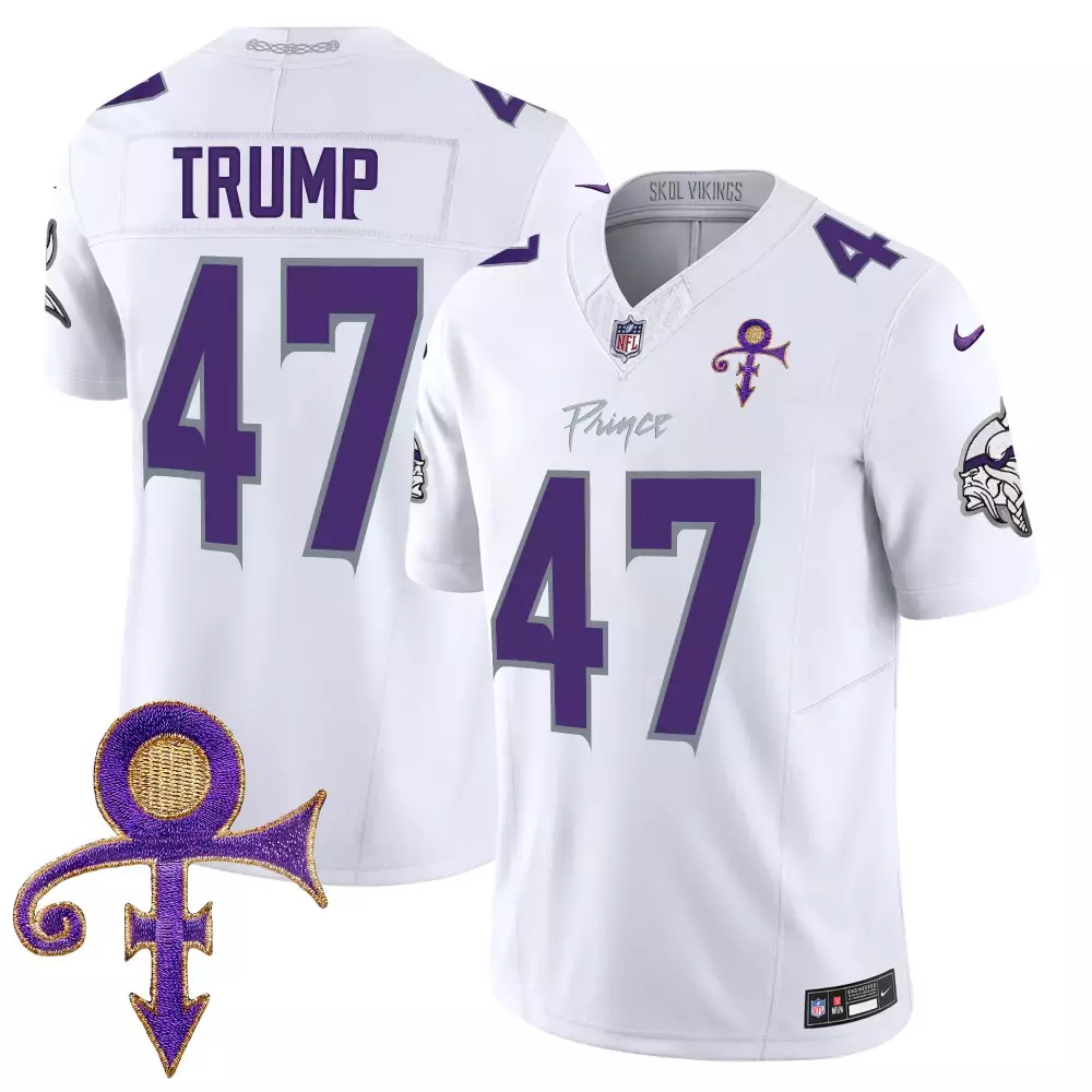 donald trump red mens vikings american style vapor limited jersey all stitched