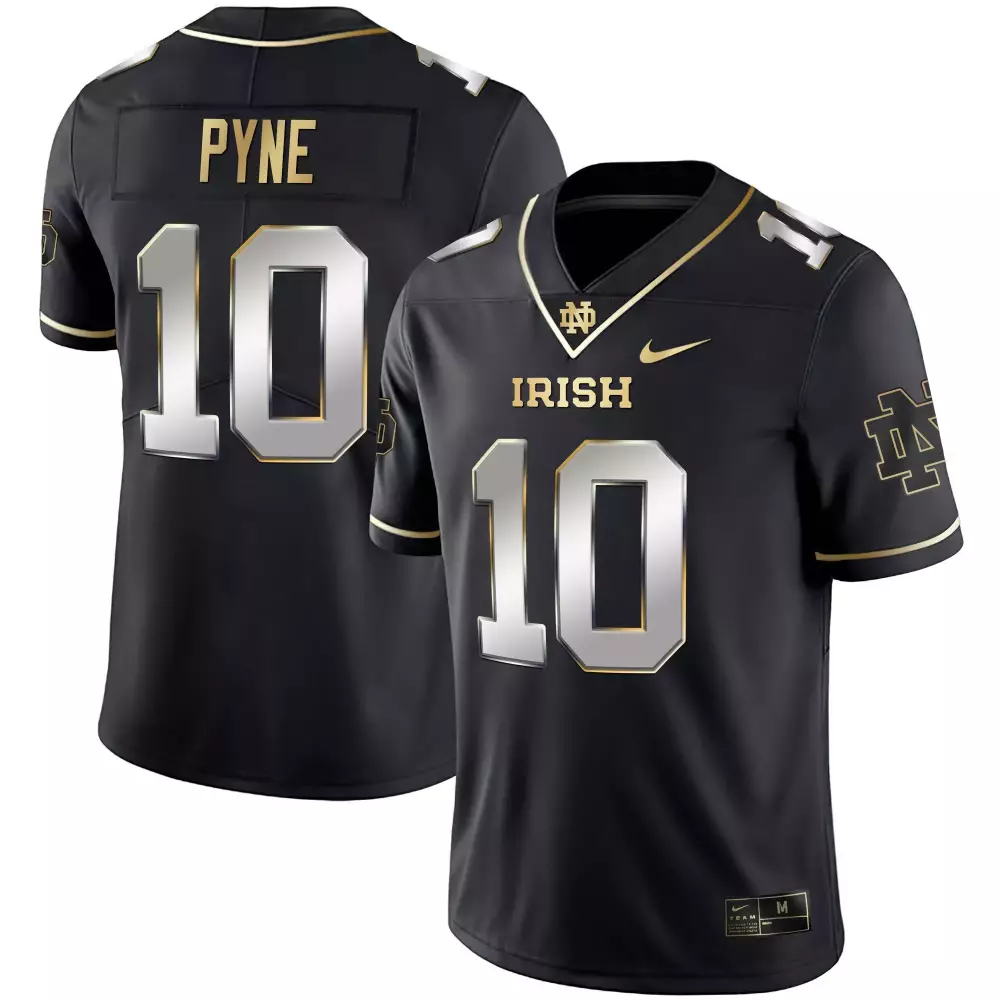 chris tyree white gold womens notre dame fighting irish gold vapor limited jersey all stitched