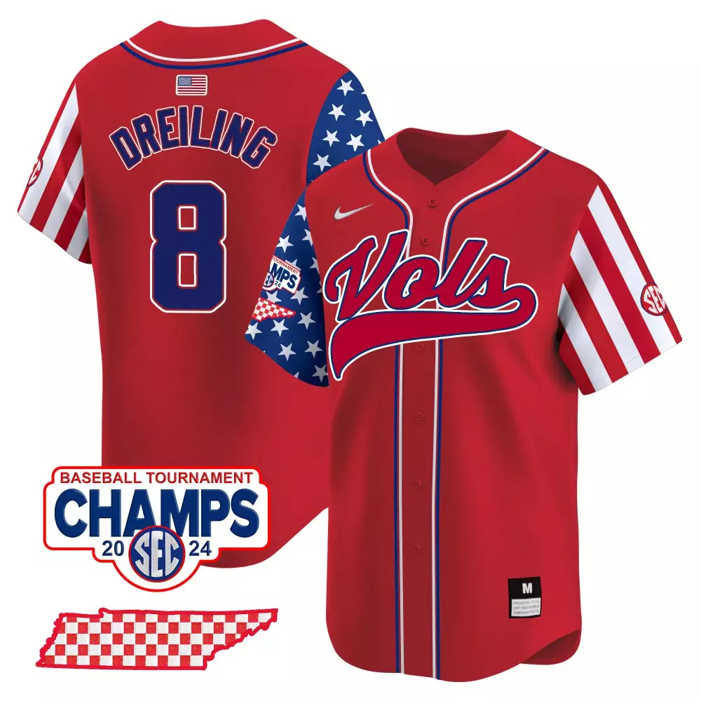 dylan dreiling pinstripe womens tennessee volunteers 2024 tournament champions vapor premier limited jersey v2 all stitc