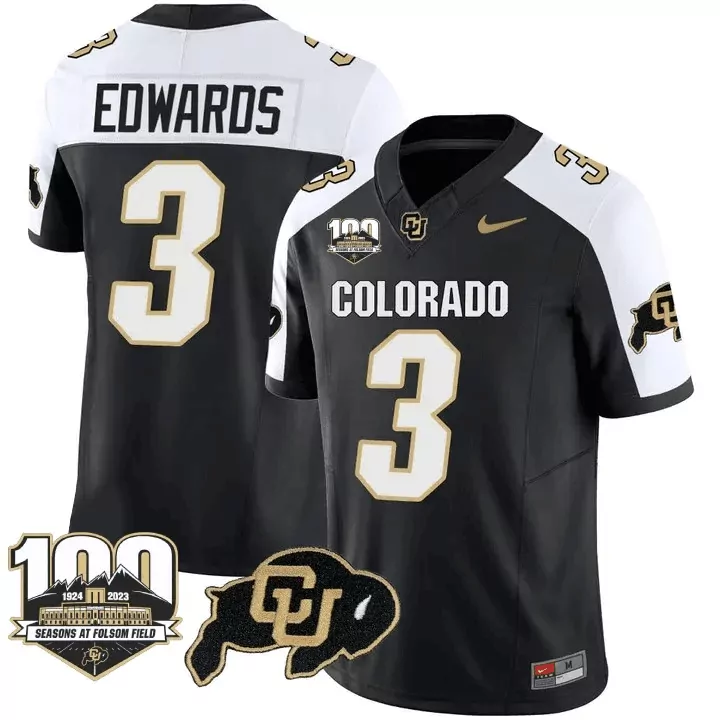 Dylan Edwards Colorado Buffaloes White Gold Vapor Limited Jersey | Stitched Gold | Women's Fan Gear | For Women & Youth