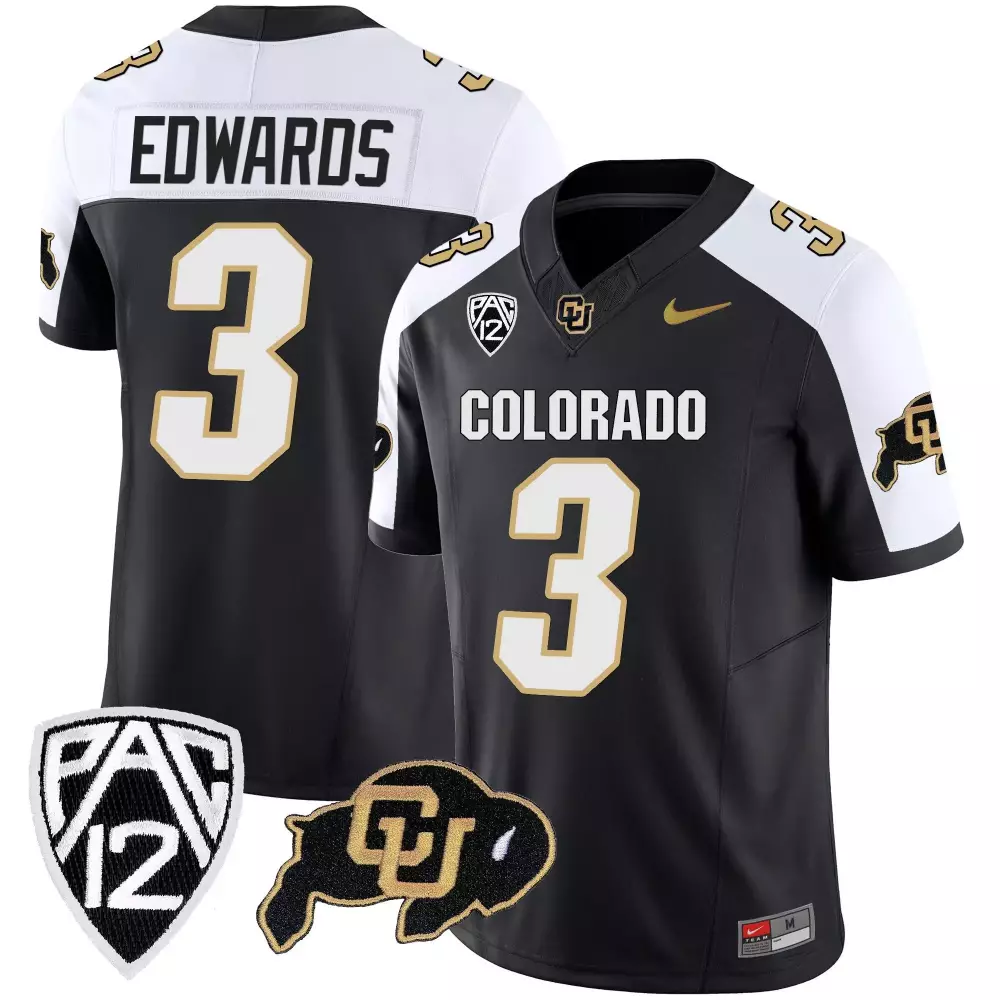 Dylan Edwards Colorado Buffaloes Vapor Limited Jersey | White Gold V2 | All Stitched Fan Gear for Men, Women & Youth