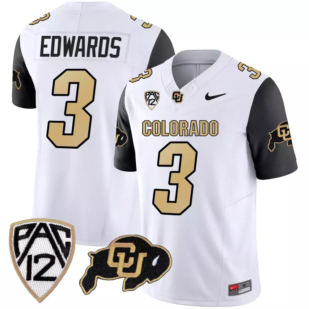 Dylan Edwards Colorado Buffaloes Black Sleeves Vapor Limited Jersey | Men's All Stitched | Perfect Gift Idea for Fans