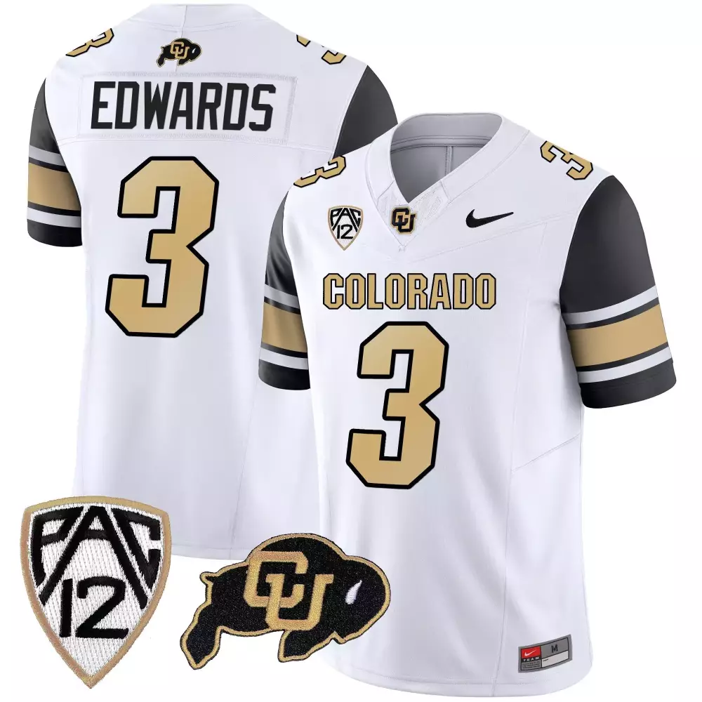 Dylan Edwards Colorado Buffaloes Black Sleeves Vapor Limited Jersey | Men's All Stitched | Perfect Gift Idea for Fans