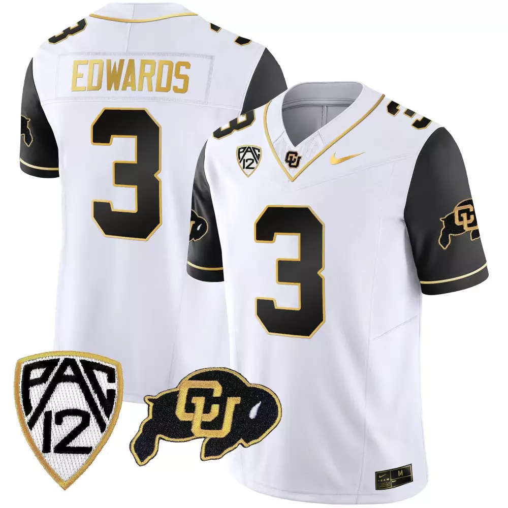 Dylan Edwards Colorado Buffaloes Black Sleeves Vapor Limited Jersey | Men's All Stitched | Perfect Gift Idea for Fans