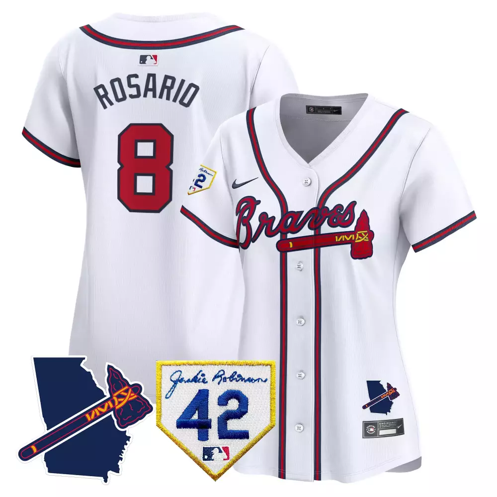 eddie rosario white mens atlanta braves champions alternate gold cool base jersey all stitched