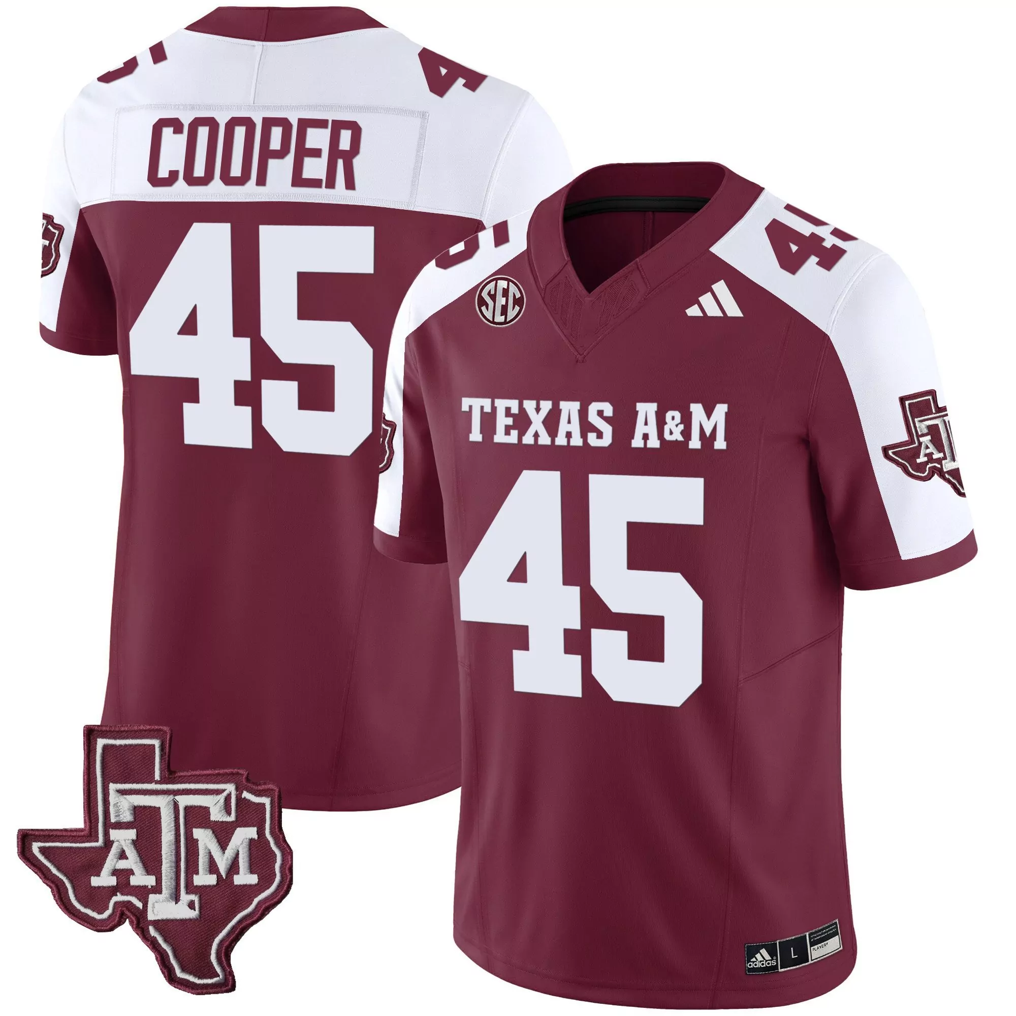 edgerrin cooper black mens texas am aggies mexico vapor jersey all stitched