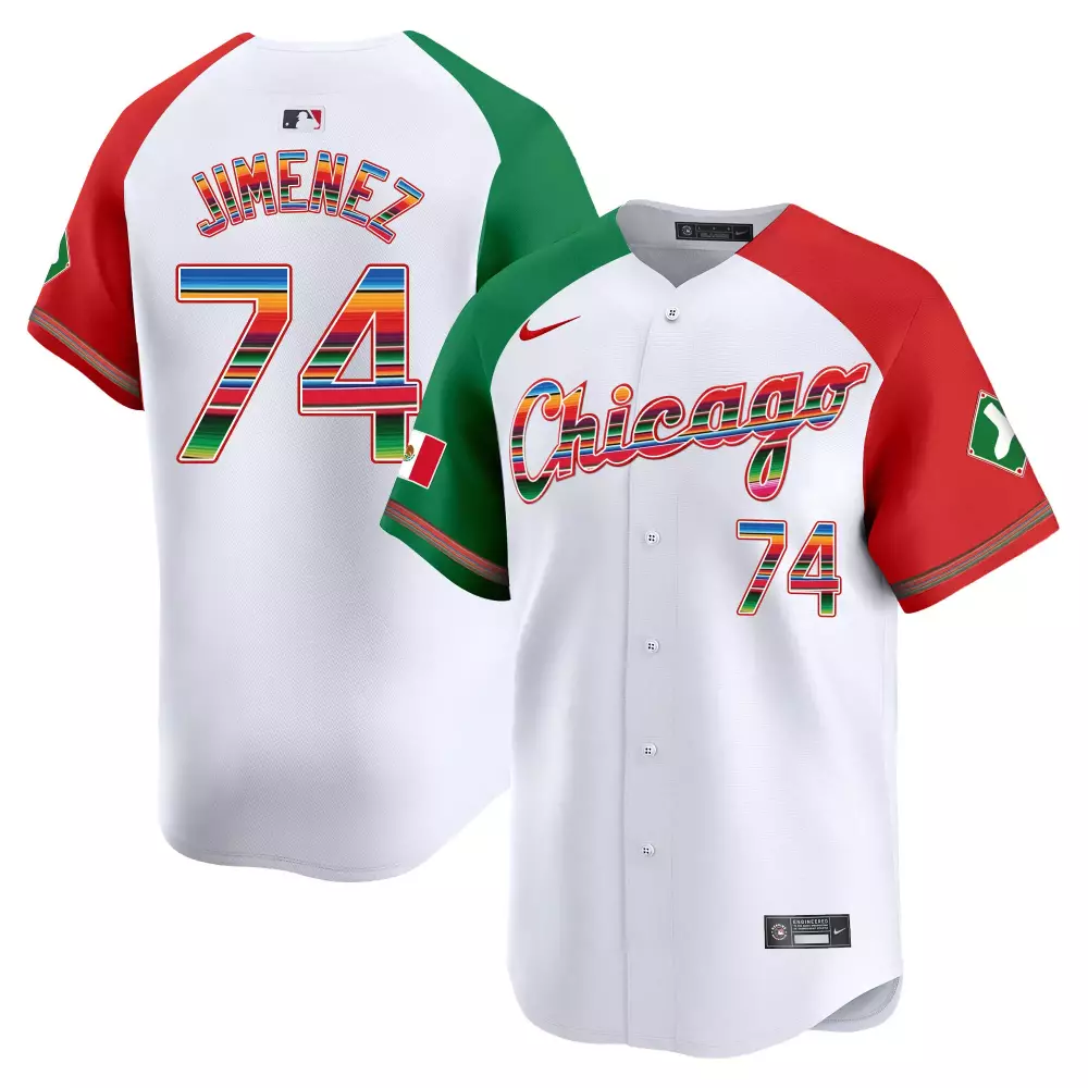Eloy Jimenez Alternate Men's Chicago White Sox Mexico Vapor Premier Limited Jersey V3 | All Stitched Fan Gear | For Men, Women & Youth