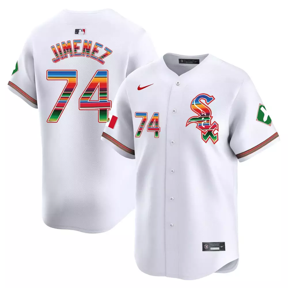 Eloy Jimenez White Chicago White Sox Men's Limited Jersey | 2024 Jackie Robinson Patch | For Men, Women & Youth