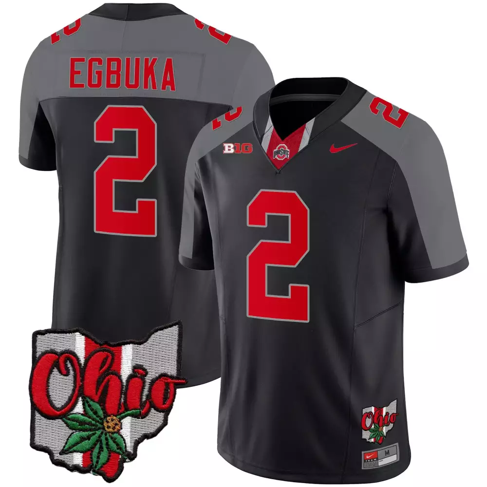 emeka egbuka black special mens ohio state buckeyes 2023 gray alternate jersey stitched