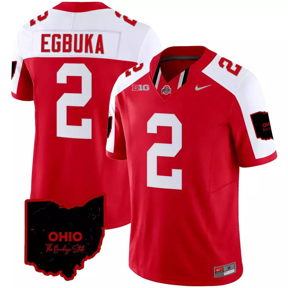 emeka egbuka men ohio state buckeyes 100th anniversary black gold jersey all stitched