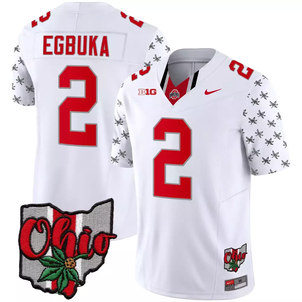 emeka egbuka white gold womens ohio state buckeyes 2023 vapor limited gold jersey ohio patch all stitched
