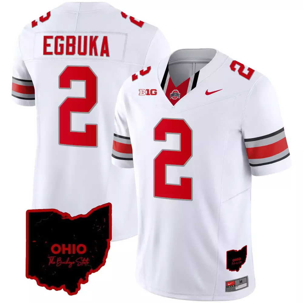 emeka egbuka white limited youths ohio state buckeyes 2023 gray alternate jersey stitched