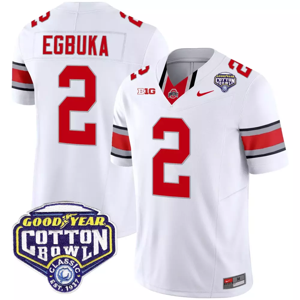 emeka egbuka white limited youths ohio state buckeyes 2023 gray alternate jersey stitched