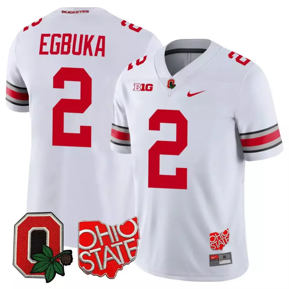emeka egbuka white limited youths ohio state buckeyes 2023 gray alternate jersey stitched
