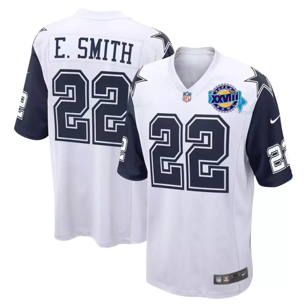 emmitt smith white gold mens dallas cowboys emmitt smith jersey collection all stitched