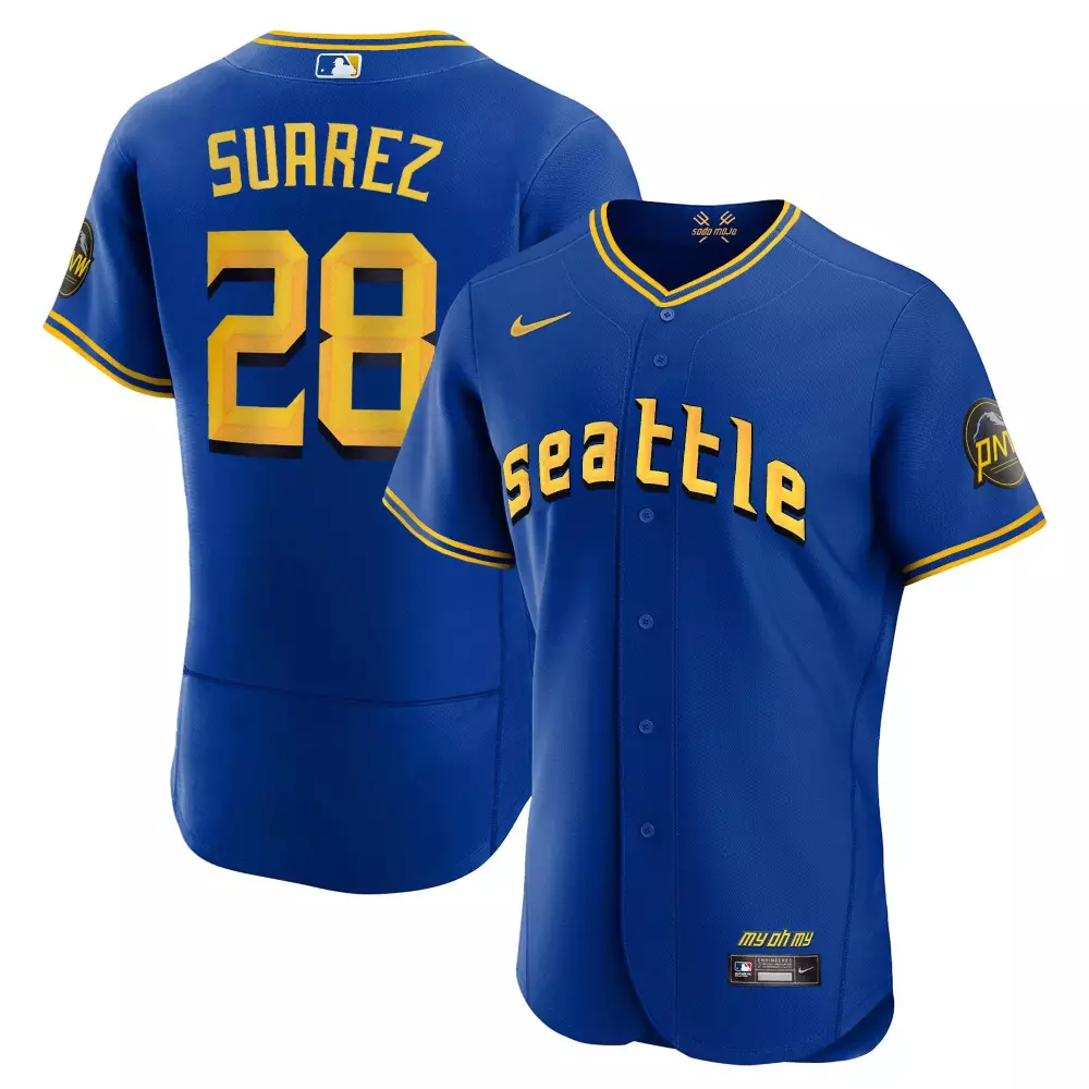 eugenio suarez flex base mens seattle mariners 2023 city connect edition jersey all stitched