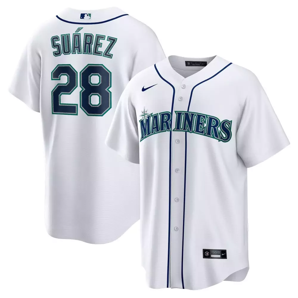 eugenio suarez white gold mens seattle mariners city connect cool base jersey all stitched