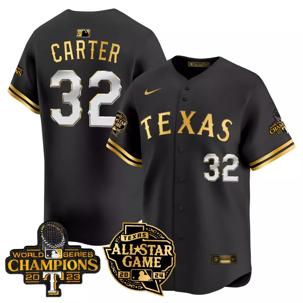 Evan Carter Texas Rangers 2024 All Star Game Patch White Vapor Premier Limited Jersey | Stitched Style | Fan Gear for Men, Women & Youth