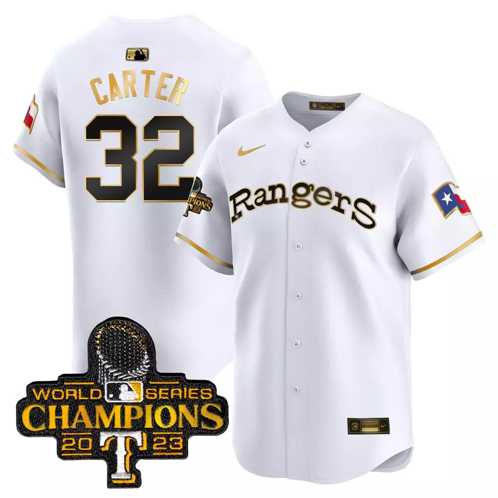 evan carter white gold mens texas rangers 2024 jackie robinson patch vapor premier limited jersey all stitched