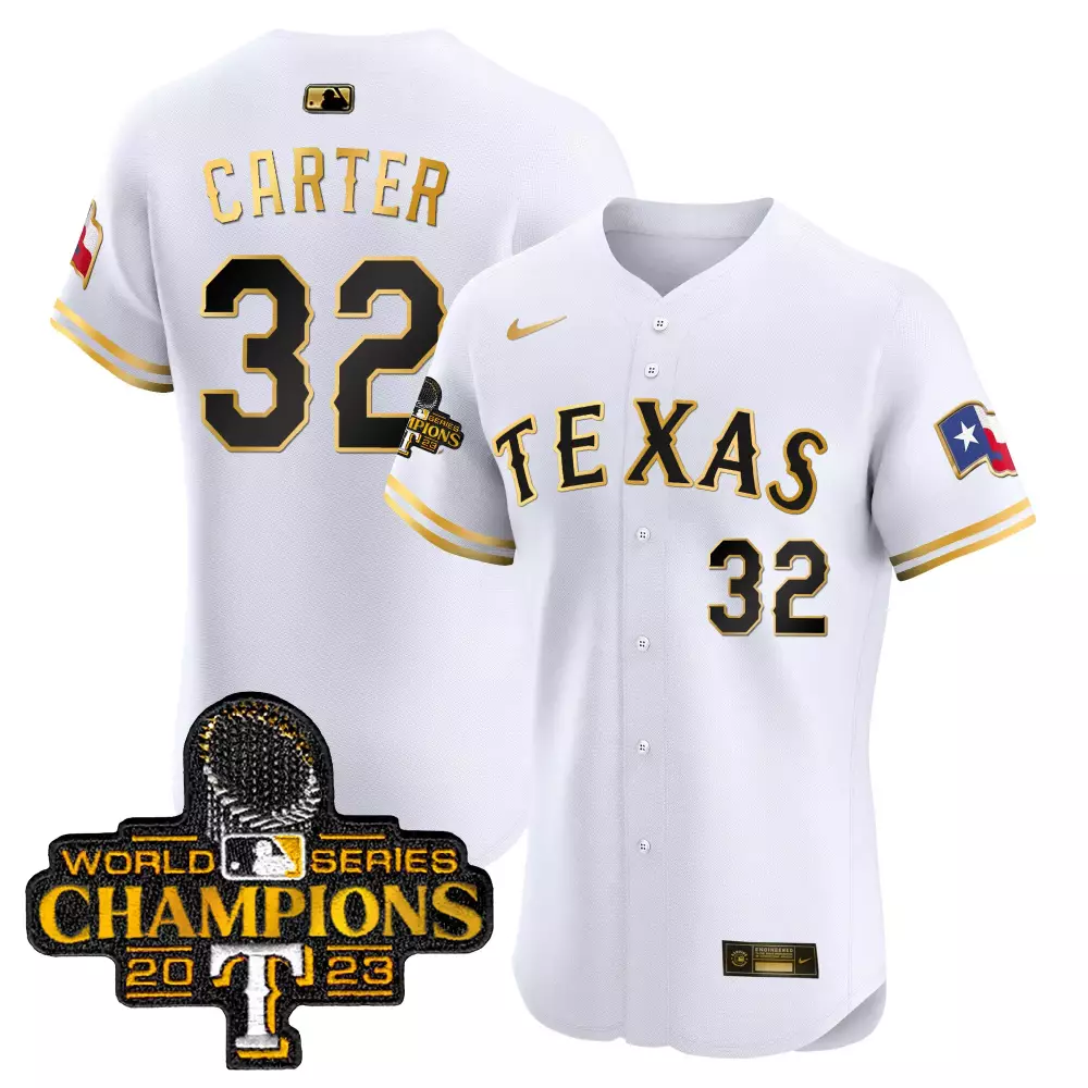 evan carter white gold mens texas rangers 2024 jackie robinson patch vapor premier limited jersey all stitched