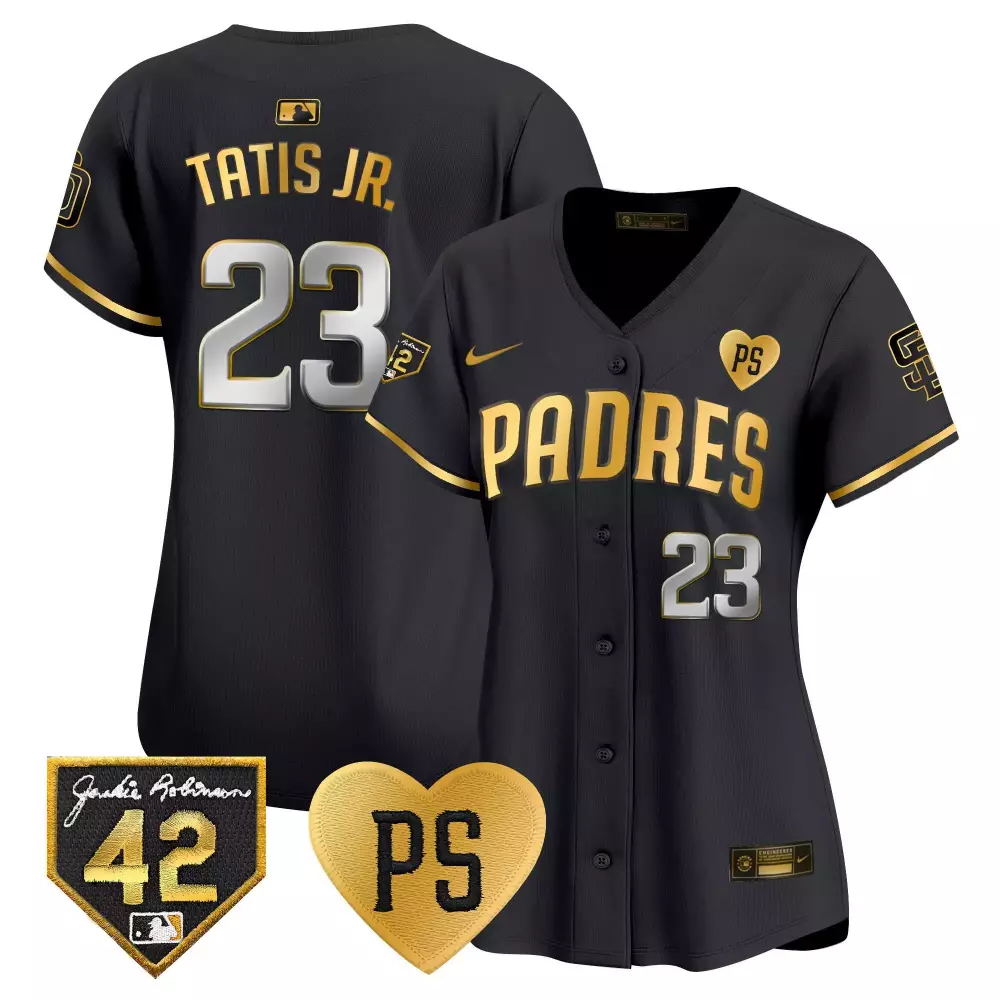 Fernando Tatis Jr. Black Gold Padres 2024 Petco Park Elite Jersey | Vapor Premier Fan Gear for Men, Women & Youth