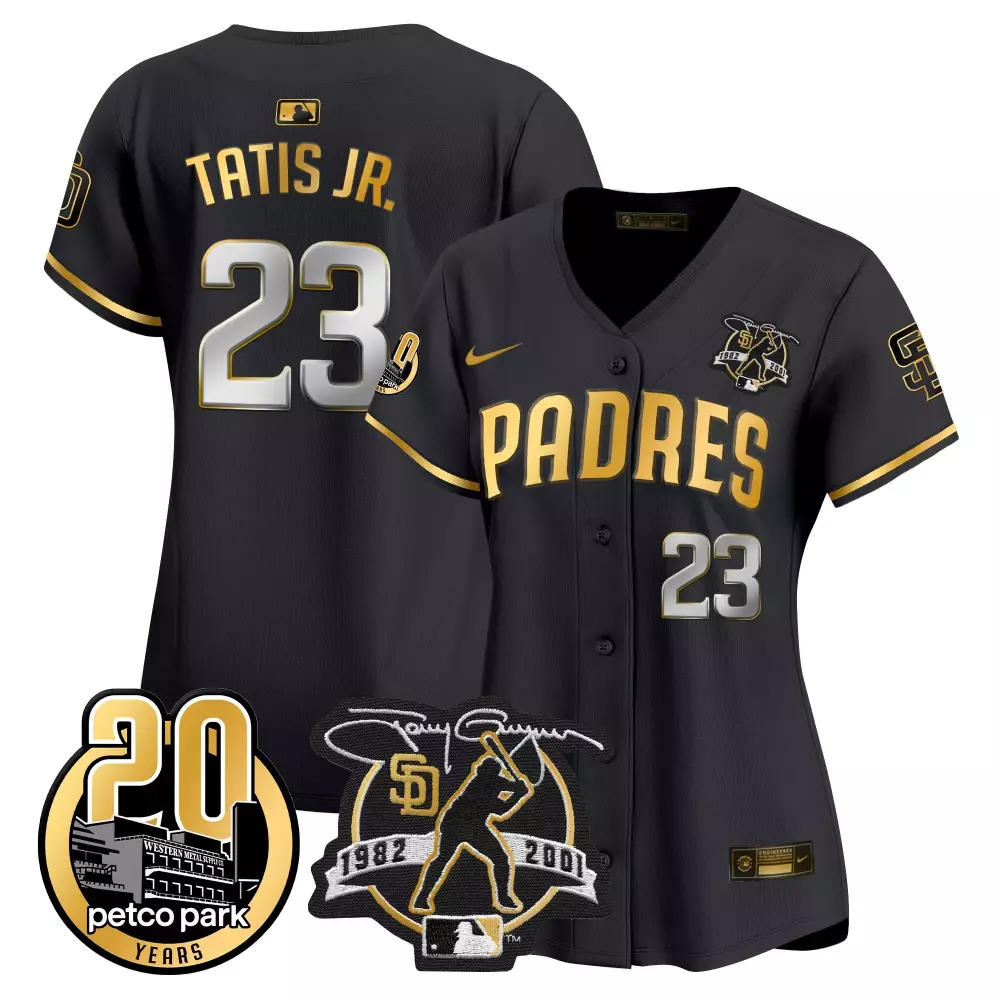 Fernando Tatis Jr. Black Gold Padres 2024 Petco Park Elite Jersey | Vapor Premier Fan Gear for Men, Women & Youth