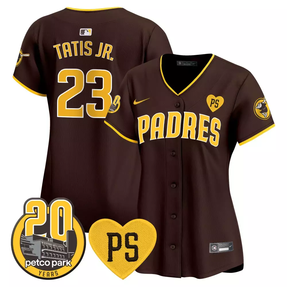 fernando tatis jr brown womens san diego padres 2024 world tour seoul series patch vapor premier limited jersey all stit