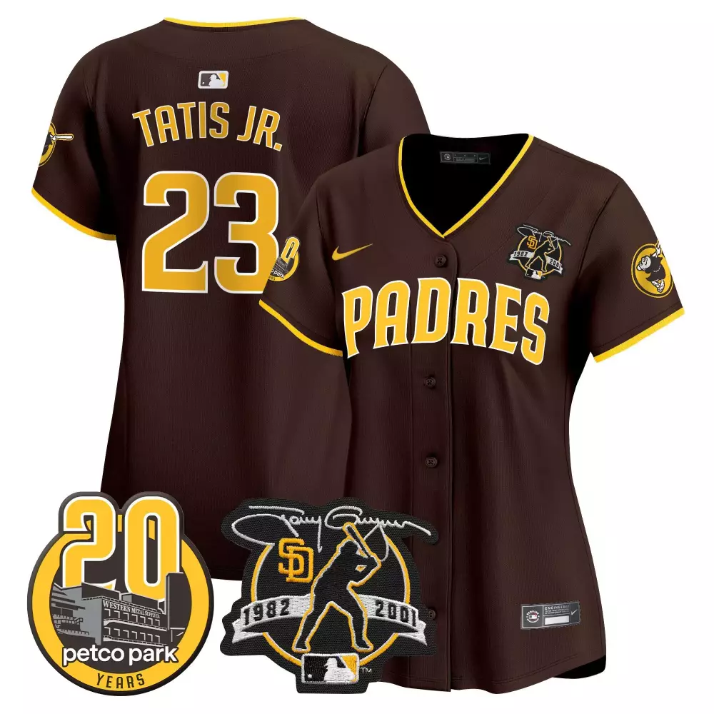 fernando tatis jr brown womens san diego padres 2024 world tour seoul series patch vapor premier limited jersey all stit