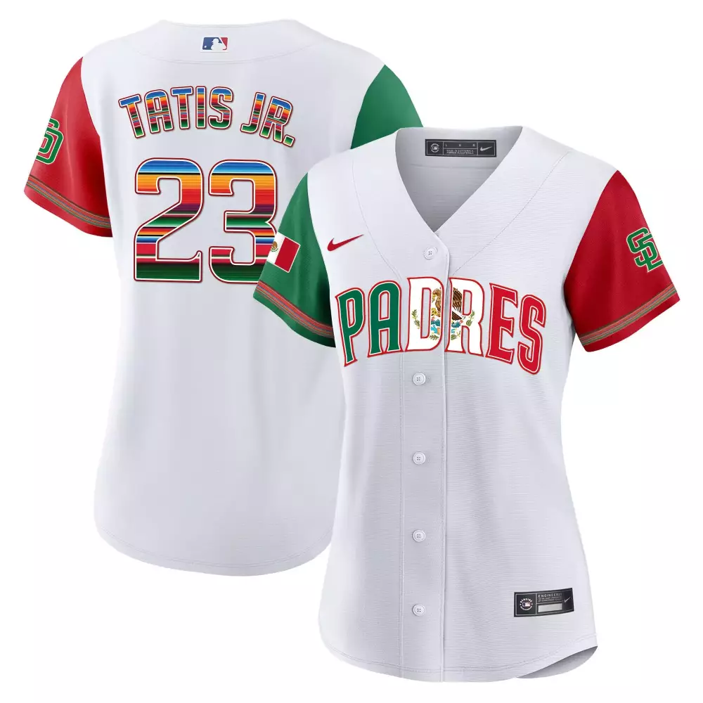 Fernando Tatis Jr. Color Sleeves Men's Padres Jersey | Mexico Cool Base Limited Edition V2 | All Stitched | For Men, Women & Youth