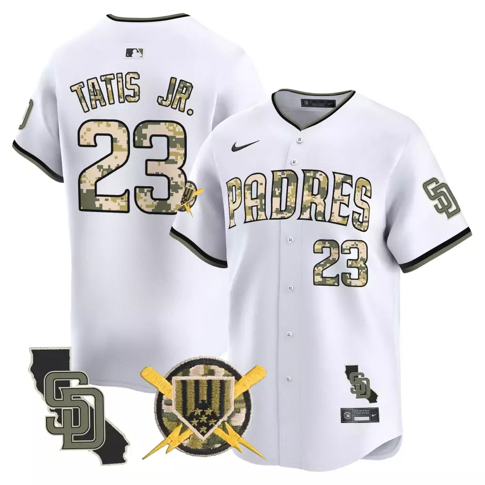 Fernando Tatis Jr. 2024 White Gold Women's Padres Jersey | Limited Edition Seoul Series Patch | Fan Gear for Men, Women & Youth