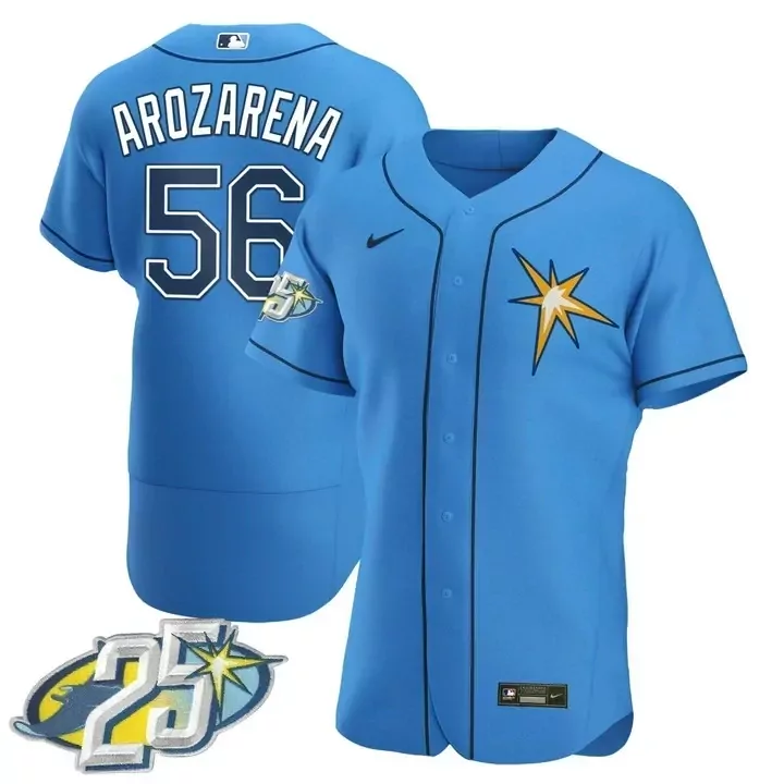 flex base men randy arozarena tampa bay rays white gold jersey all stitched