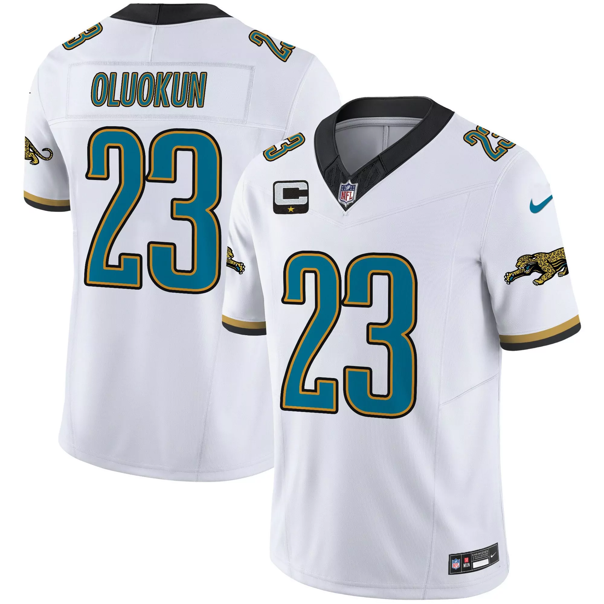 foyesade oluokun teal mens jacksonville jaguars vapor limited jersey all stitched