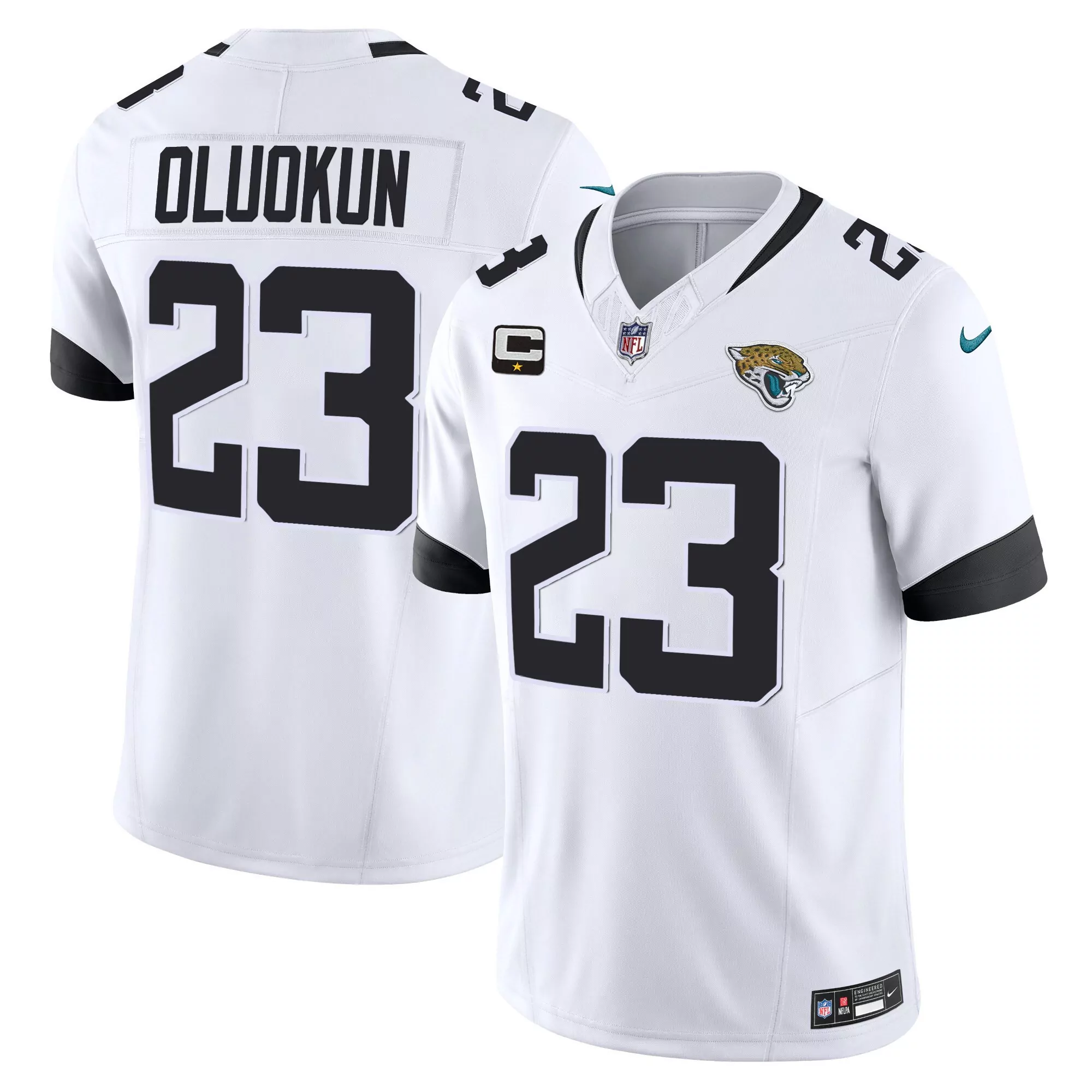 foyesade oluokun teal mens jacksonville jaguars vapor limited jersey all stitched