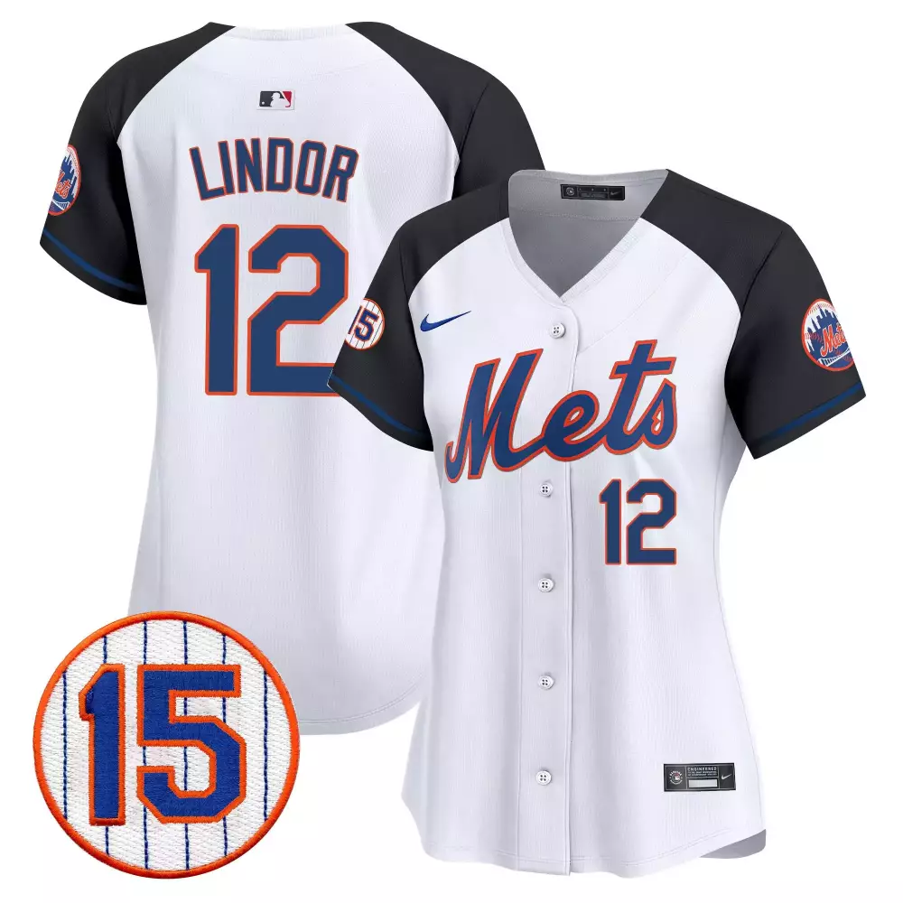 francisco lindor alternate womens new york mets jerry grote patch vapor premier limited jersey all stitched