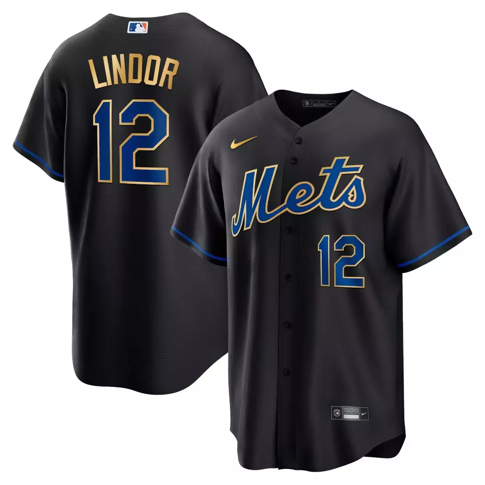 francisco lindor black womens new york mets queens graffiti vapor premier limited jersey all stitched