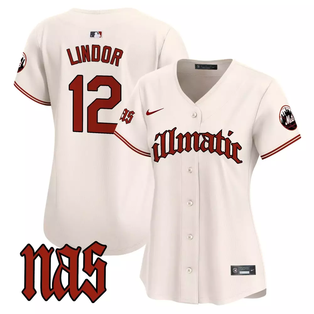 francisco lindor cream mens new york mets the big apple vapor premier limited jersey all stitched