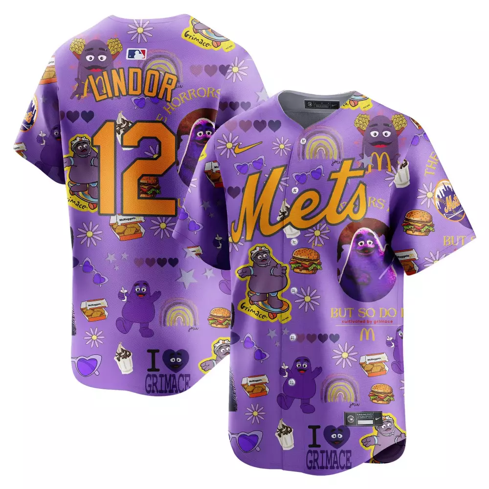 francisco lindor men mens new york mets 2024 city connect vapor premier limited jersey graphite all stitched