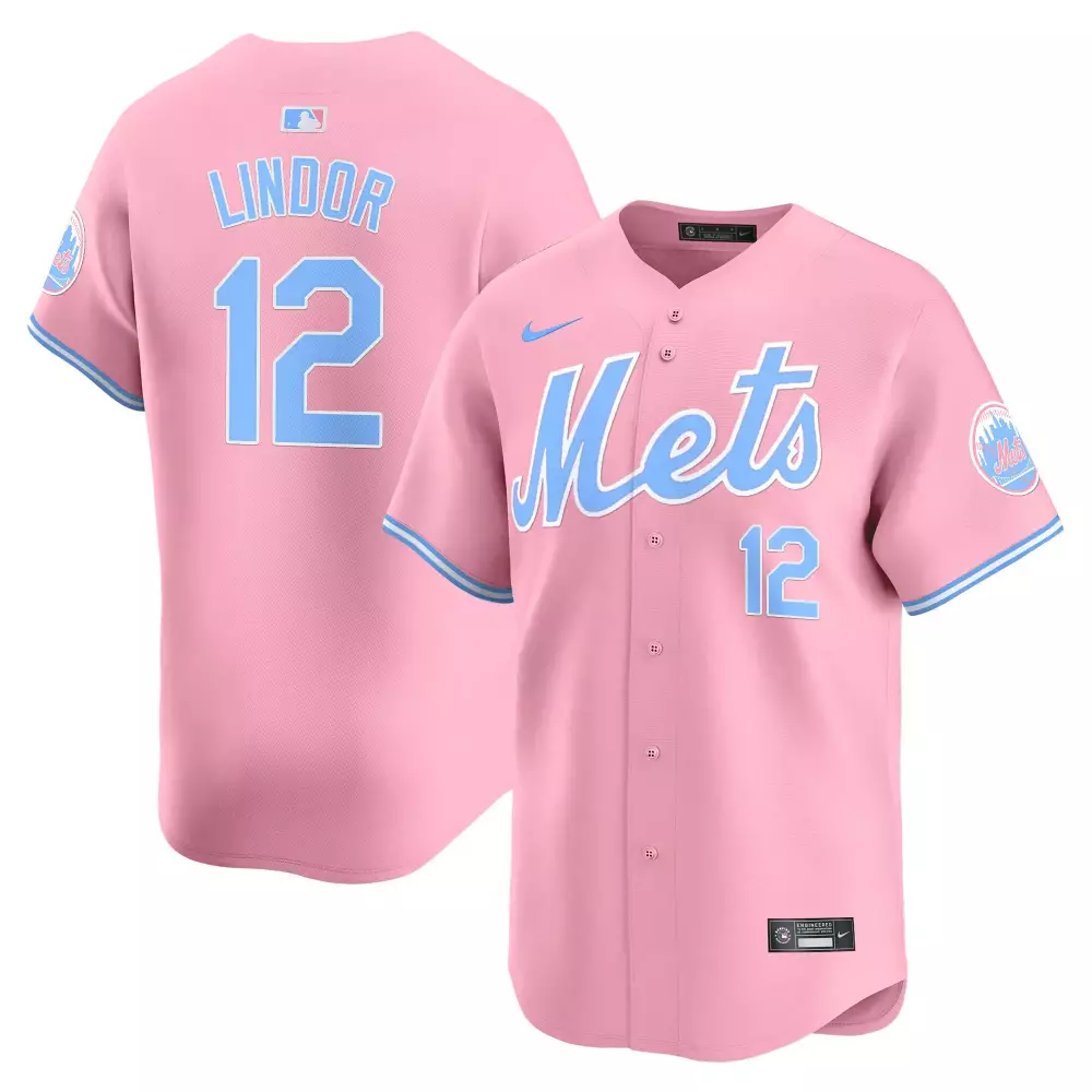francisco lindor orange unisex new york mets grimace halloween vapor premier limited jersey v2 printed