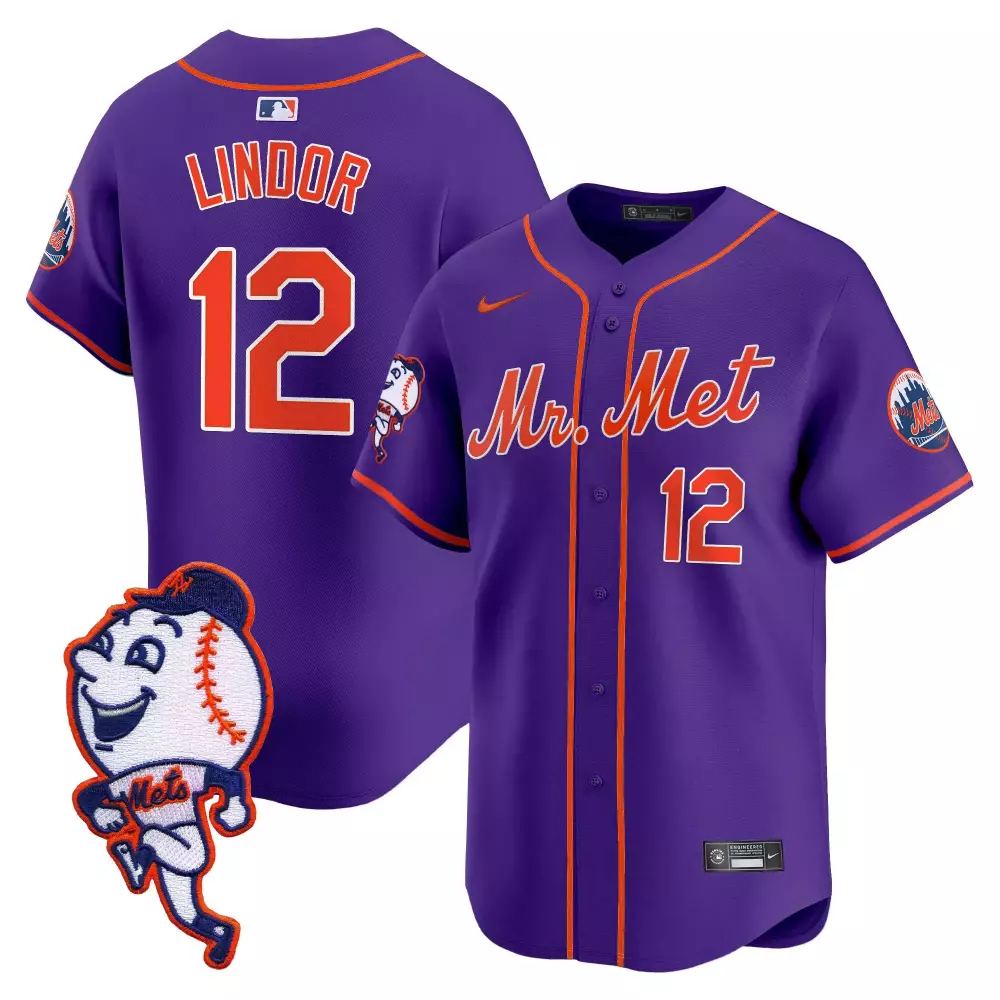 francisco lindor pinstripe womens new york mets grimace vapor premier limited jersey v2 all stitched
