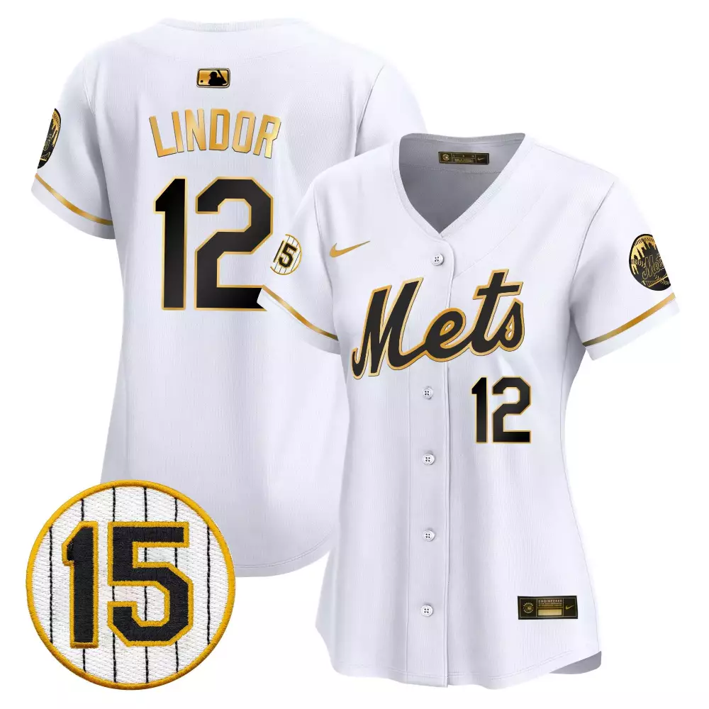 francisco lindor white gold mens new york mets willie mays patch vapor premier limited jersey all stitched