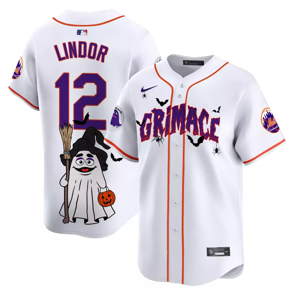 francisco lindor white unisex new york mets bubblegum pink vapor premier limited jersey all stitched