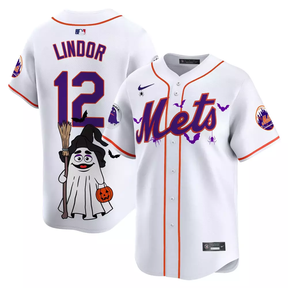 francisco lindor white unisex new york mets bubblegum pink vapor premier limited jersey all stitched