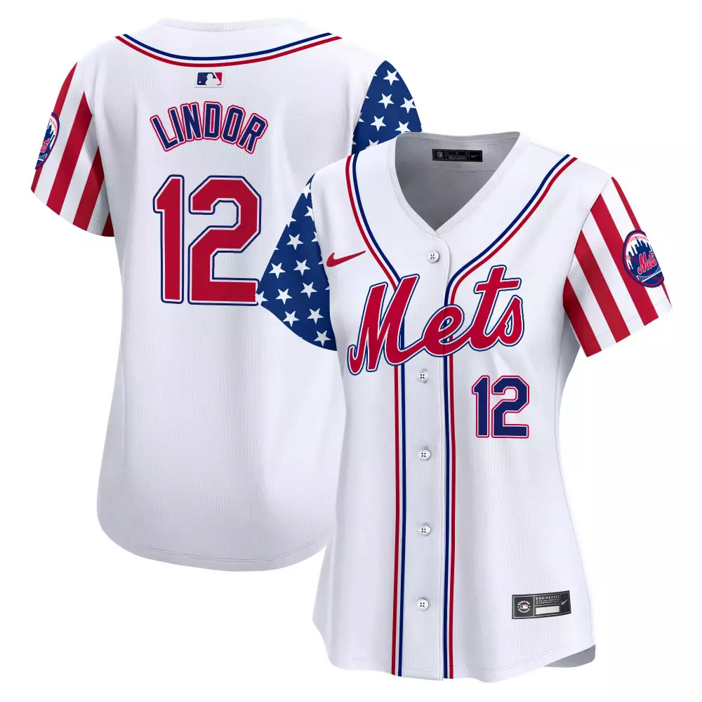 francisco lindor white unisex new york mets bubblegum pink vapor premier limited jersey all stitched