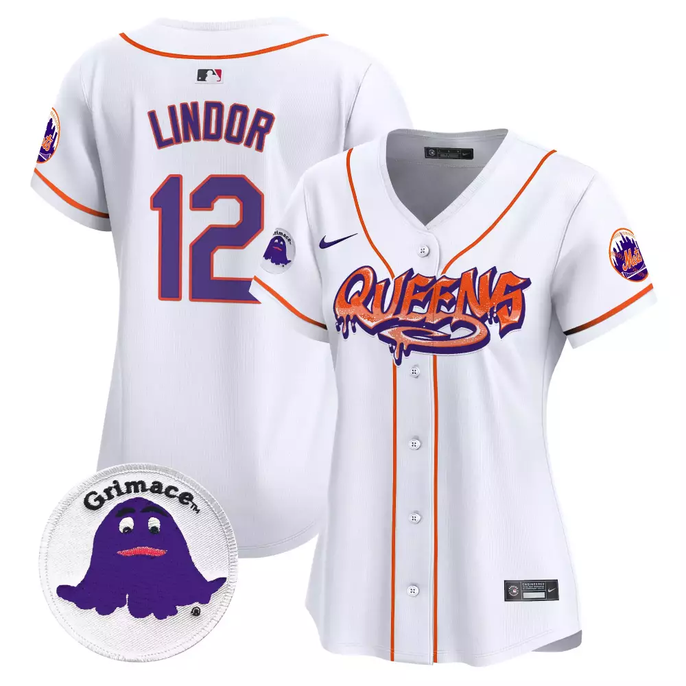 francisco lindor white womens new york mets nas illmatic vapor premier limited jersey all stitched