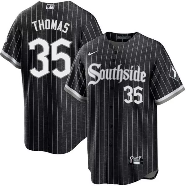 Frank Thomas Men's Chicago White Sox Cool Base City Connect Southside Jersey | Stitched | Game Day Outfit for Fans | For Men, Women & Youth
