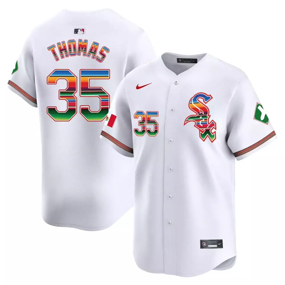 Frank Thomas White Men's Chicago White Sox 2024 Spring Training Patch Vapor Premier Limited Jersey | All Stitched | Fan Gear for Game Day | For Men, Women & Youth