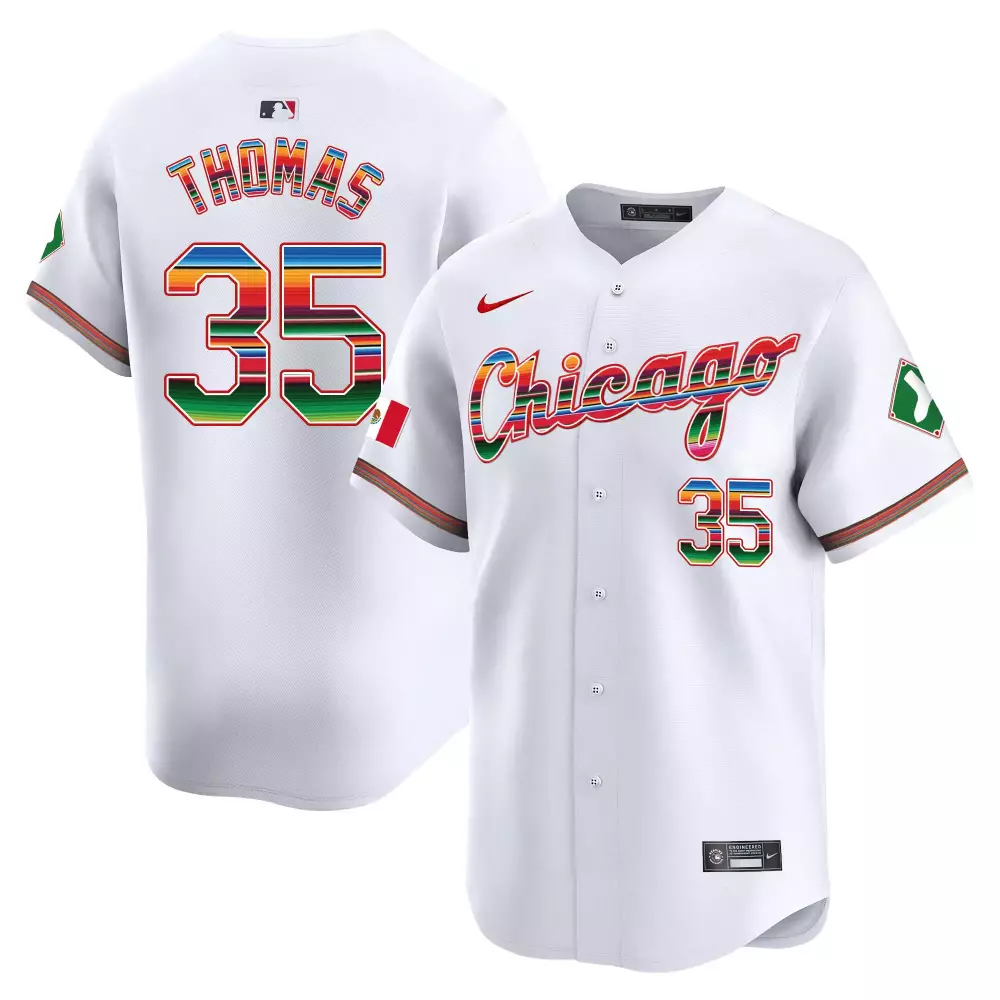 Frank Thomas White Men's Chicago White Sox 2024 Spring Training Patch Vapor Premier Limited Jersey | All Stitched | Fan Gear for Game Day | For Men, Women & Youth