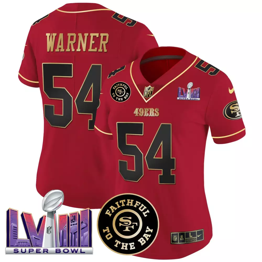 Fred Warner Scarlet Limited Men's San Francisco 49ers 2024 Niner Gang Patch Vapor Jersey | All Stitched Fan Gear | For Men